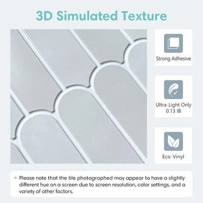 1/10pcs Decorative 3D Peel and Stick Wall Panel 3D Tile Sticker Self-Adhesive Kitchen Tile Backsplash Bathroom Wall Sticker