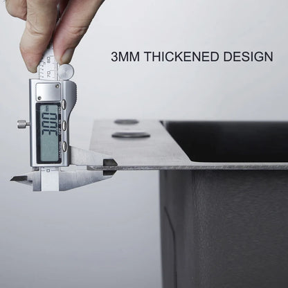 304 Stainless Steel Kitchen Sink Multiple Size Single Bowl Undermount Basin For Kitchen Fixture Improvement With Drainage