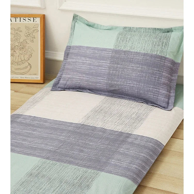 WASART Fully enclosed with zipper mattress protector cover geometric printed baby couple single double bed sheet protection pad.