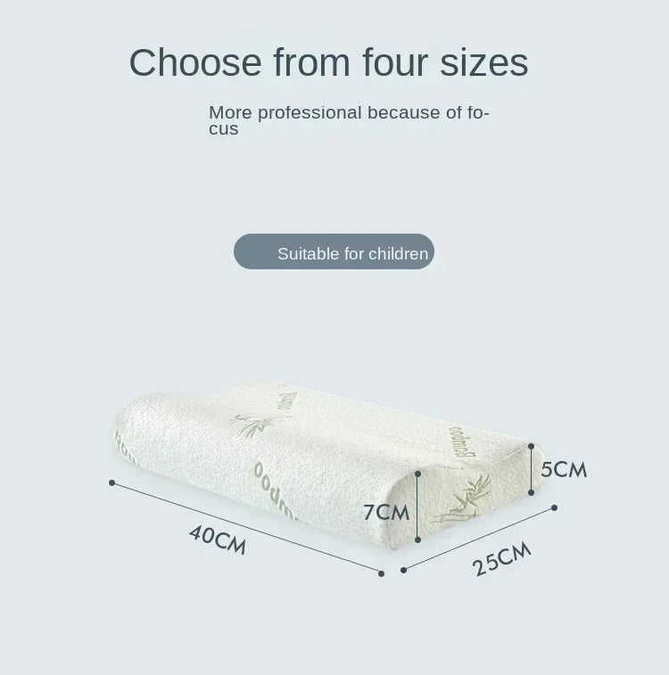 Long Pillow Memory Foam Bedding Pillow Neck Protection Slow Rebound Shaped Maternity Pillow For Sleeping Orthopedic Pillows.