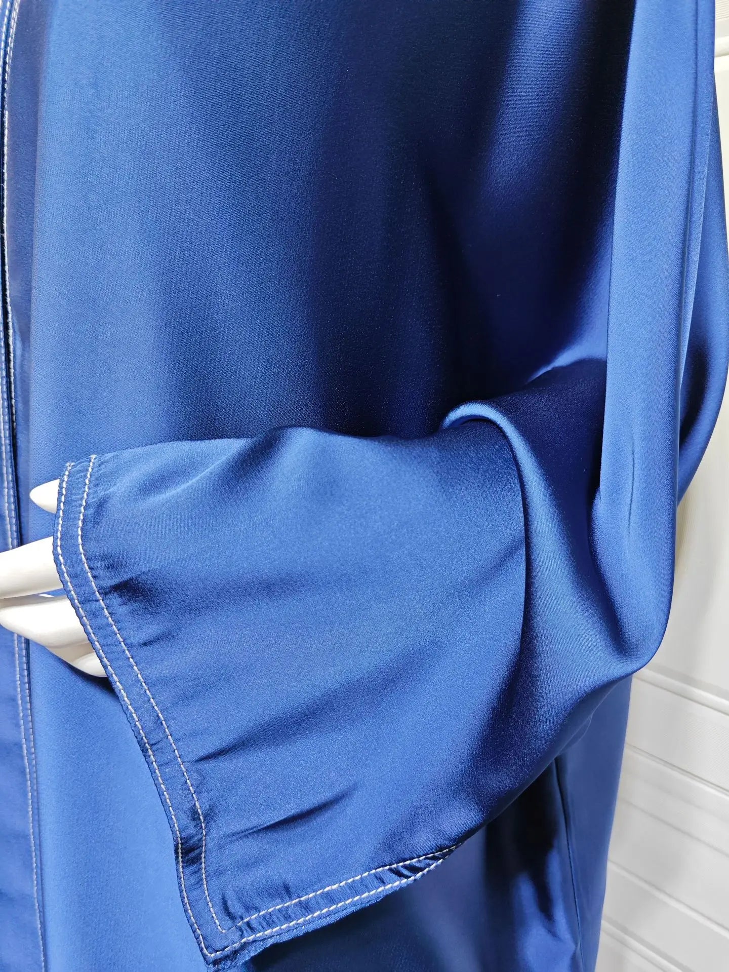 Ramadan Satin Open Kimono Abaya Dubai Luxury 2025 Muslim Kaftan Dress Abayas Women Islam Clothing Robe Femme Musulmane Kebaya