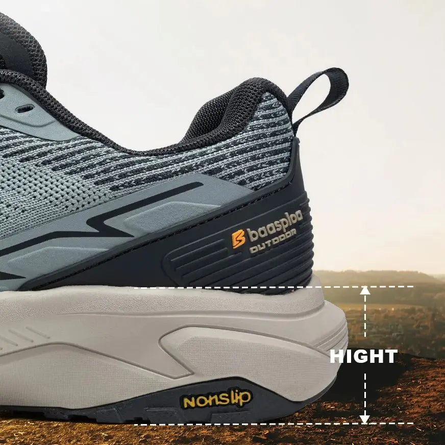 Baasploa Männer Wanderschuhe Komfort Tragen Beständig Outdoor Schuhe Männer Atmungsaktives Mesh Casual Turnschuhe Klettern Nicht-Slip Spitze Up.