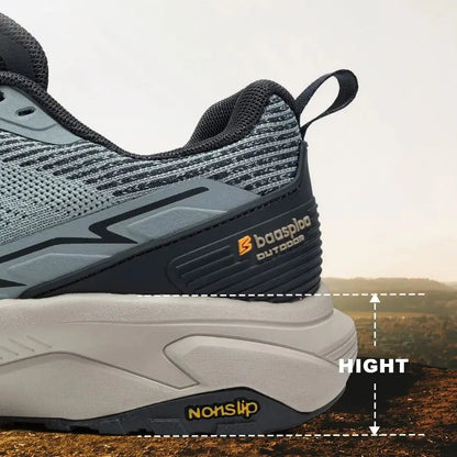 Baasploa Männer Wanderschuhe Komfort Tragen Beständig Outdoor Schuhe Männer Atmungsaktives Mesh Casual Turnschuhe Klettern Nicht-Slip Spitze Up.