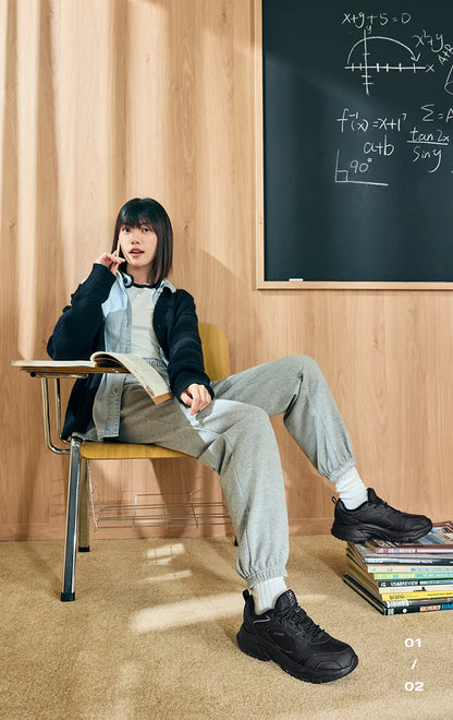 Xtep Cotton Shoes For Women 2024 Winter Warm Soft Sports Shoes Trendy Retro Durability Comfortable Sneakers 876418370026.