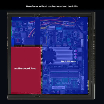 RGEEK TX06 Desktop Mini ITX Case Mini Game Computer Chassis HTPC Cases Stand For MINI-ITX Ultra-Thin Motherboard.