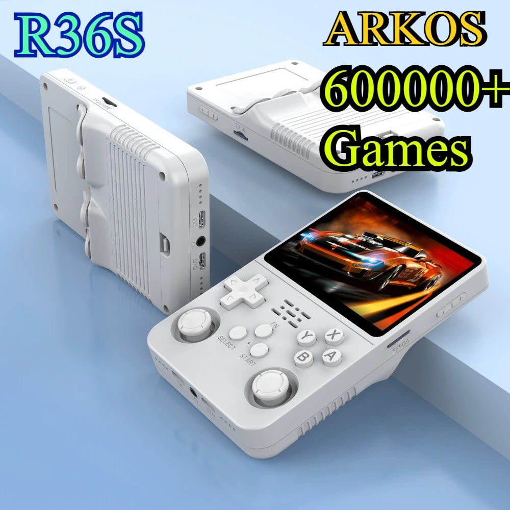 256G Open Source R36S Video Game Console Linux System 3.5 Inch IPS Screen Portable Pocket Video Player 64G/128G best Game gift.