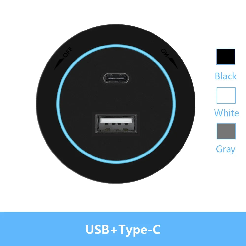 Wandsteckdose EU UK FR Korea Standard Home Küche Badezimmer Büro Wandsteckdosen Stecker Adapter Weiß Schwarz