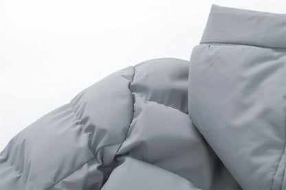 New Winter Men's Mid-Length Cotton-Lined Coat Business-Casual Windproof Warmth Fashionable Hooded Jacket Stylish Menswear