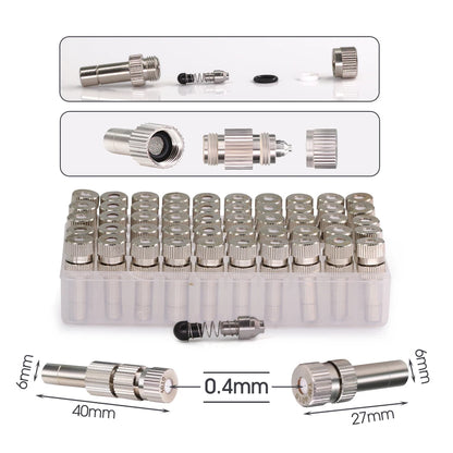 White 6mm PE Tube Quick Connector 1/4" Tubeing Quick Release Fittings for Home Water Purifier Garden Hose Watering System Joints