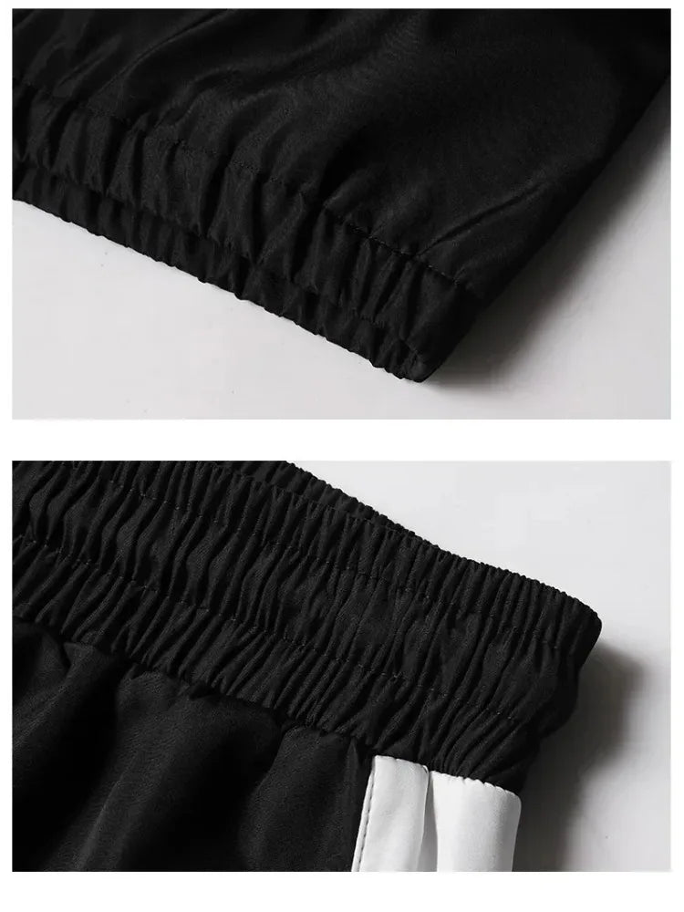 2Pcs Men Tracksuit Hoodie Tops Joggers Pants Tracksuit Set Male Running Jogging Sportswear Hooded Pants Mens Sweat Suit 2024.