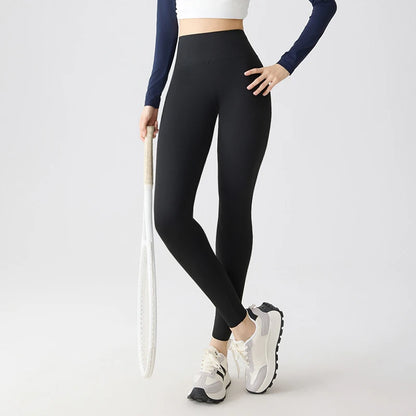 BIVIGAOS Spring Summer Multi Colored Thin Casual Fashion Sharkskin Leggings Women High Waist Tight Sport Cycling Fitness Legging