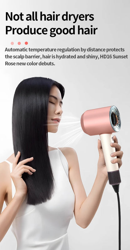 5 in 1 Professional Hair Dryer, with Hot and Cold Air Functionality - Lightweight and Thermostatic Styling Tool for Smooth Hair