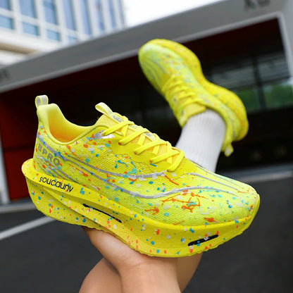 Supercritical E-TPU Marathon Running Shoes Men Women High-quality Road Jogging Shoes Light Comfy Sneakers Mesh Training Shoes