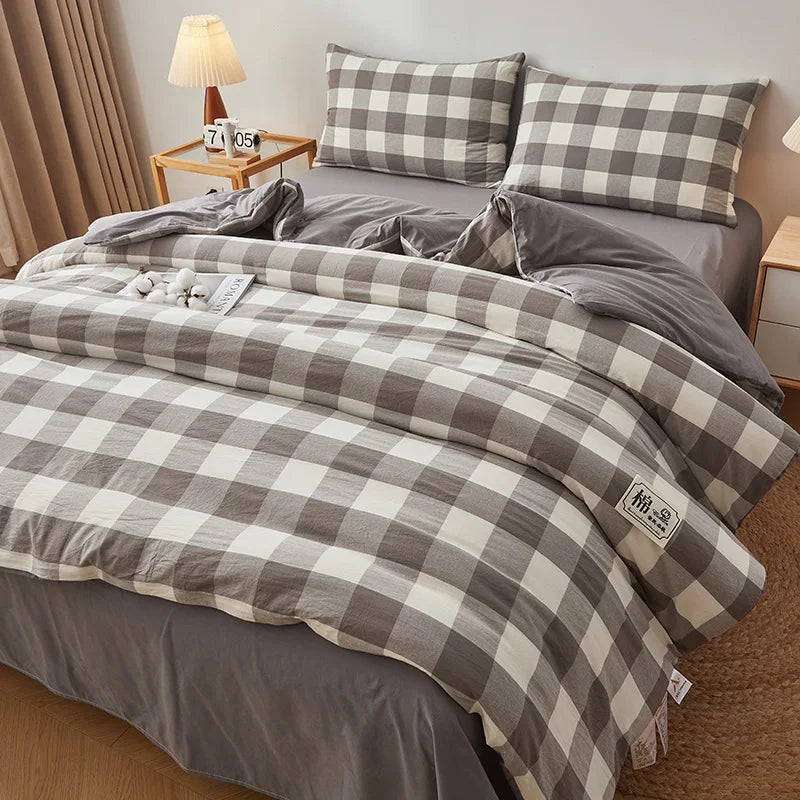 nordic quilt cotton 100% double bed comforters winter comforters King size duvet 220x240 cm winter Plaid comforter queen single