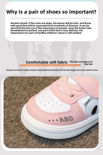 Kids Baby Sneakers Boys Girls Running Casual Footwear PU Leather Non-slip Toddler Kids Soft Comfortable Children Sports Footwear.