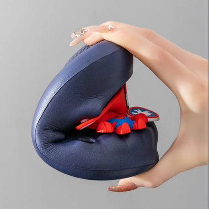 Disney Children'S Hole Sandals Boys Summer Home Slipper Cartoon Spider-Man Slipper Children'S Gifts Beach Shoes Size 18-29.