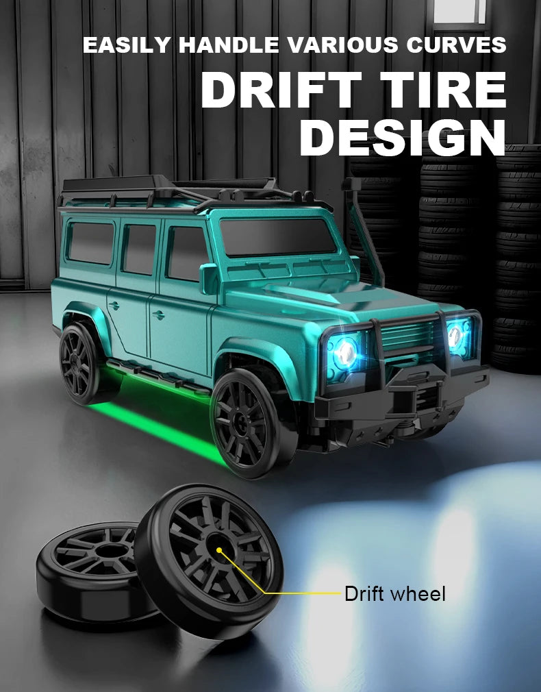 2.4G 4WD 1:64 RC Car High speed Tabletop Remote Control Car Mini Off-Road Climbing Car Mini GTR Racing Desktop Car Children Gift.