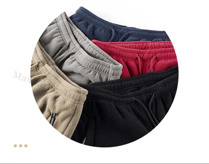 Winter Fleece Ski Pants Men's High Quality Extreme Cold Wool Thick Warm Trousers Women New 2025 Outdoor Camping Work Sweatpants.