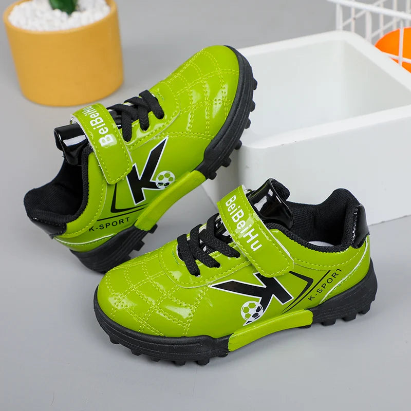 Soccer Cleats for Kids 2024 New Children Football Cleats Fashion Firm Ground Soccer Shoes.