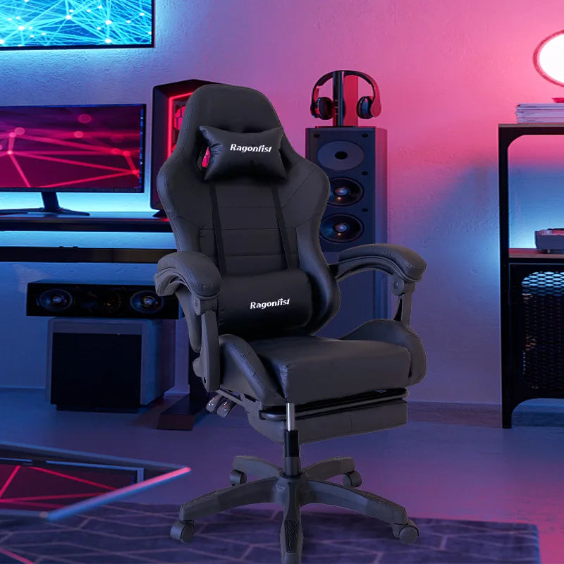 Rosa gaming stuhl für mädchen computer stuhl höhe einstellbar komfortable bürostuhl mit kopfstütze lenden kissen Swivel Stuhl