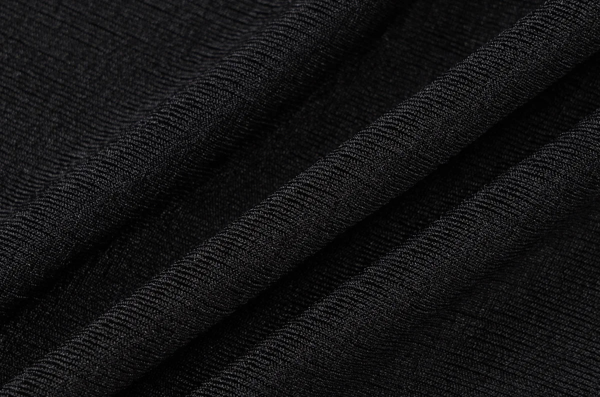 Cryptographic Autumn Casual Basic Asymmetrical Top Women Elegant Solid Long Sleeve Pullovers Black Top Y2K Slim Vintage Clothes.