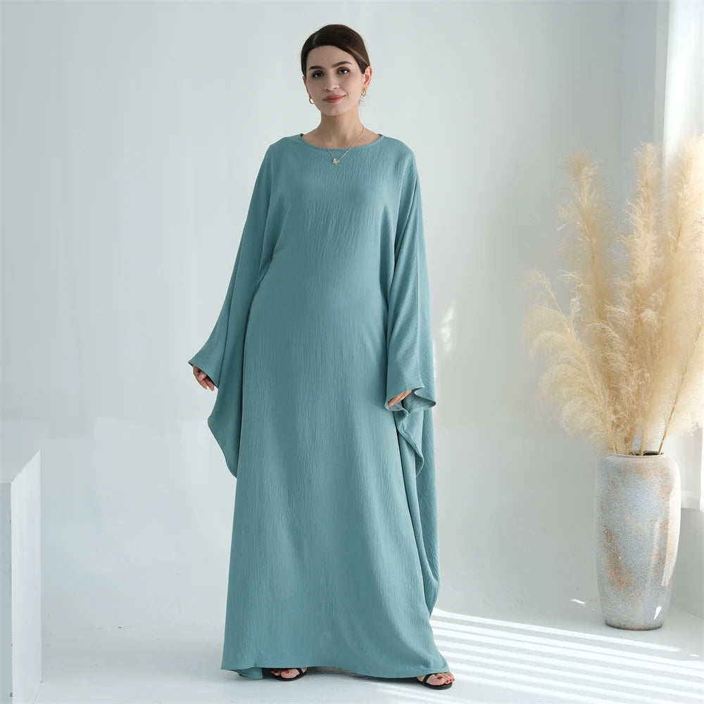 Ramadan Eid Baumwolle Leinen Khimar Abaya Set Dubai Muslim Sets Hijab Kleid Kaftan Abayas Kaftan Marocain Femme Vestidos Para Mujer