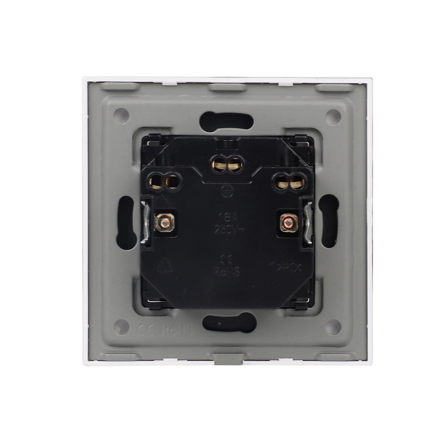 EU-Wand-Doppelsteckdosen, 110–250 V, 16 A, Dual-Steckdosen für Zuhause, Büro, elektrischer Stecker, 86 mm, Kunststoffplatte, Weiß, Schwarz, Grau, Gold.