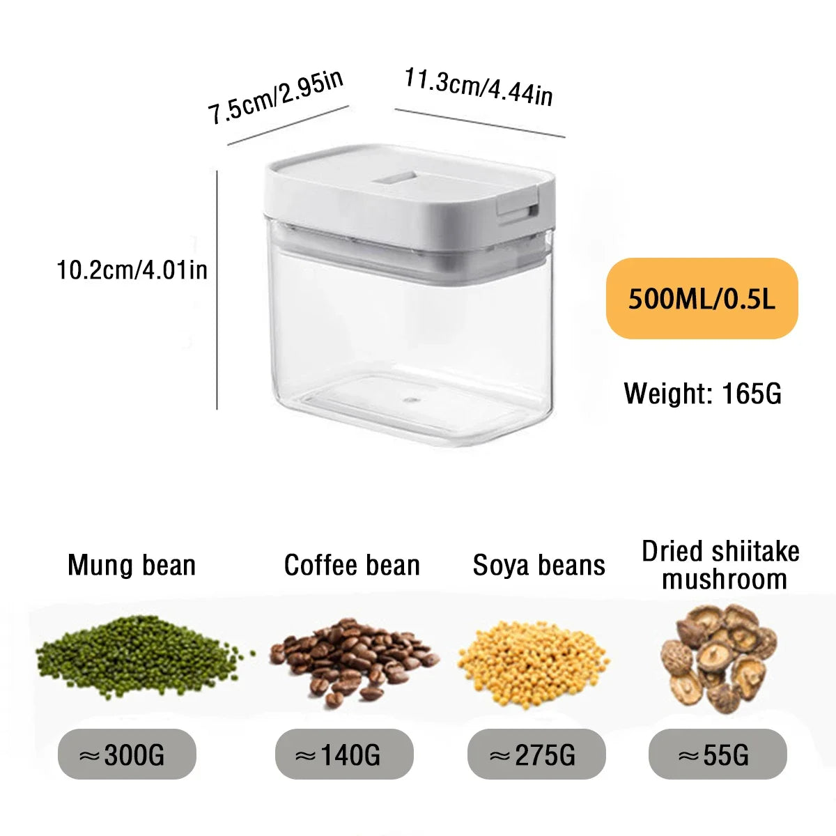 Pasta Storage Box Transparent Plastic Grain Seal Tank Spaghetti Storage Container Moisture-Proof Snack Jar Kitchen Food Tank