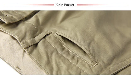 Rugged Bronson Army Chino Trousers 1942 Pattern Khakis Military Style Casual Pants.