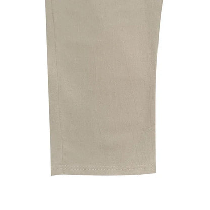 2024 drawstring men's simple fashion solid color casual cotton and linen straight trousers