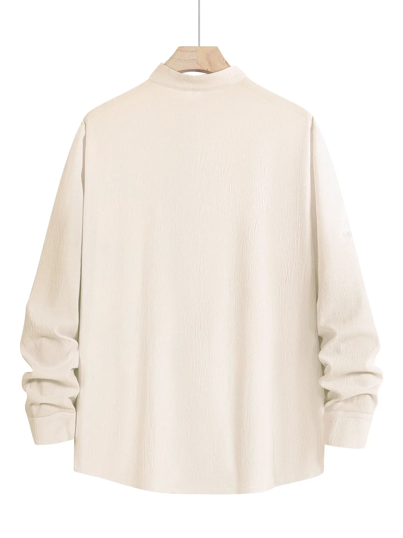 Summer Men's Two Pieces Casual Outfit Loungewear Solid Color Long Sleeves Shirt Breathable Trousers Suits Men Loose Streetwear.