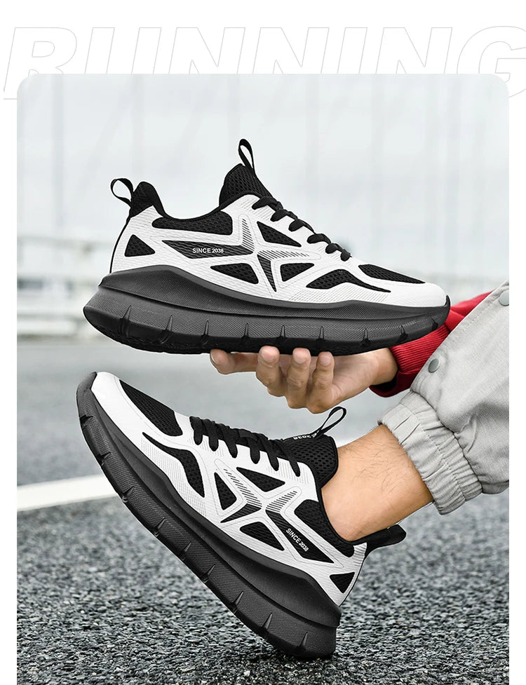 Men's Running Shoes Marathon Breathable Lightweight Women's Comfortable Casual Athletic Nonskid Walking Sports Sneakers.
