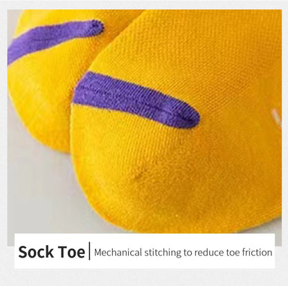 5 Pairs Men Bright Colored Ankle Socks Breathability Fashionable Casual Street Style Deodorizing Invisible Travel Running Socks.