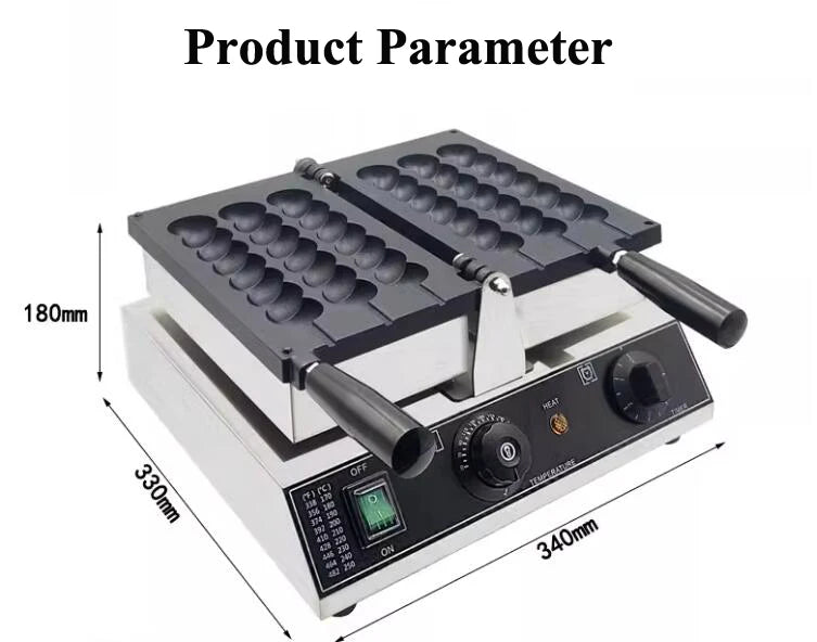 7 Holes Takoyaki Waffle Maker 3 Sticks Cheese Waffle Machine Snack Electric Waffle Machine Candied Haws Cake Baking Quail.