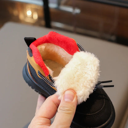 2024 Winter New Children Casual Shoes for Girls Boys Fashion Korean Style Soft Bottom Anti-slippery Versatile Chic Ankle Shoes.