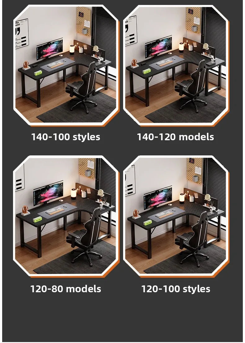 Computertisch Ecktisch für Zuhause, Arbeitstisch, Büro-Schreibtisch, E-Sport