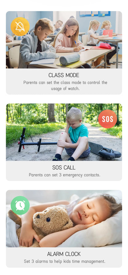 VALDUS 2025 New VK55 4G Children Smartwatch SOS Emergency Call GPS Electronic Fence 0.3 Mpix Camera SIM Card Children Smartwatch.