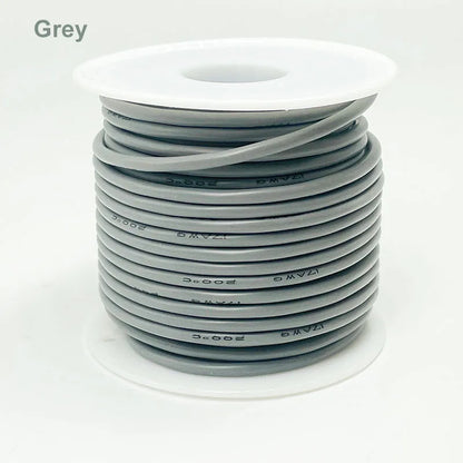 Soft Silicone Connection Cable 16AWG 18AWG 20 22 24 26 28AWG 30AWG 0.08mm Tinned Copper Wire For DIY, Automotive, Power Wiring.
