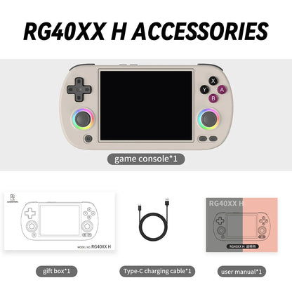 ANBERNIC RG40XX H Retro Handheld Game Console 64 Bit 4.0 Inch IPS Screen Linux WIFI Bluetooth HDMI Output Video Game Player.