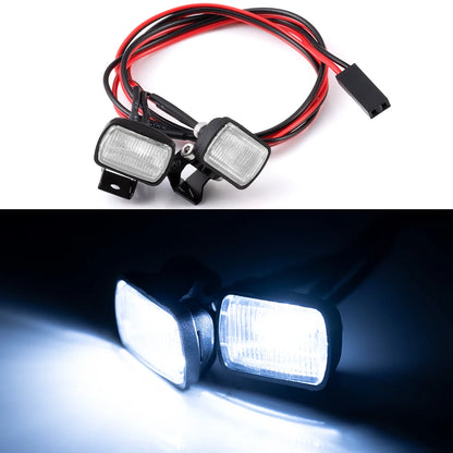 AXSPEED 1Set LED Lights Headlights Spotlight for TRX-4 TRX-6 Axial SCX10 90046 Wraith 1/10 RC Car Decoration Parts Accessories