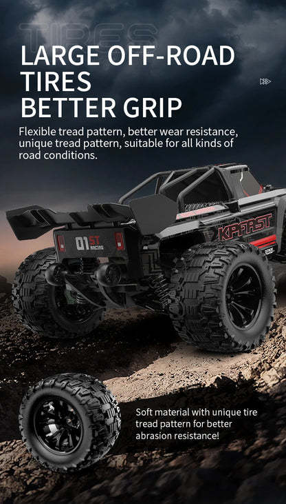 Teeggi 4WD 2.4G RC Drift Car 80KM/H 1:14 High Speed Off-Road Racing Car Brushless 3S Remote Controller Car Truck Toy For Gift.