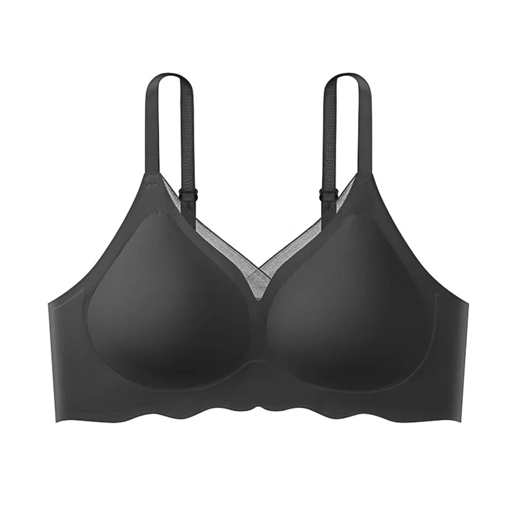 Daily Activities No-wire Bra Beautiful Back Casual Sexy Back Bra Casual Underwear Apricot Solid Pattern All Seasons.