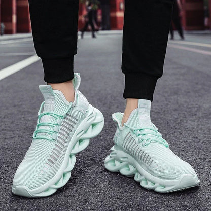 YRZL Men Shoes Sport Comfortable Sneakers Breathable Couple Running Shoes Women Tenis Sports Shoe White Walking Man Sneakers