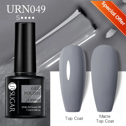 UR SUGAR 7/7.5ml Summer Blue Silver Gel Nail Polish Semi Permanent High Quality Soak Off UV LED Varnishes Nails Art Manicure