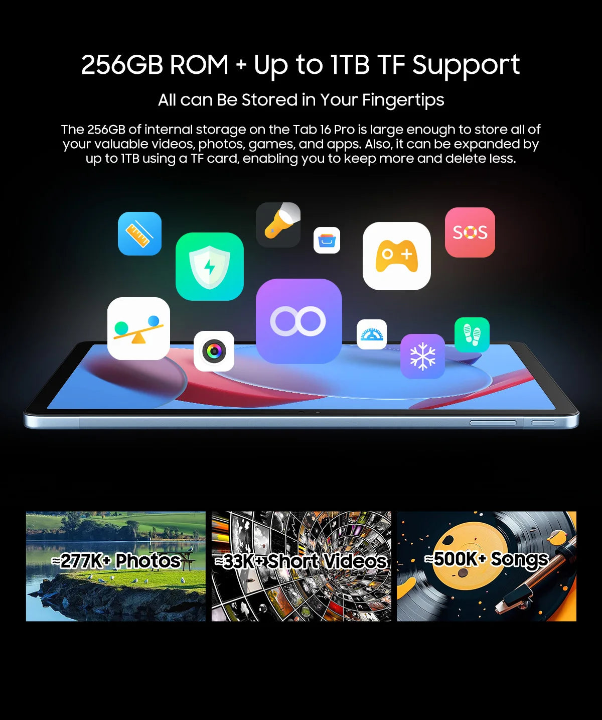 Blackview Android 14 Tab 16 Pro 11 Inch Touch Tablet 2K Screen 24GB +256GB 4G LTE+5G WiFi Gaming Tablets with Protective Shell