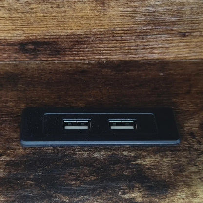 Ausziehbares Schlafsofa 90/180 x 190 cm, multifunktionales Aufbewahrungsfach, LED-Licht und USB-Buchse, mit Gitter, Dunkelgrau