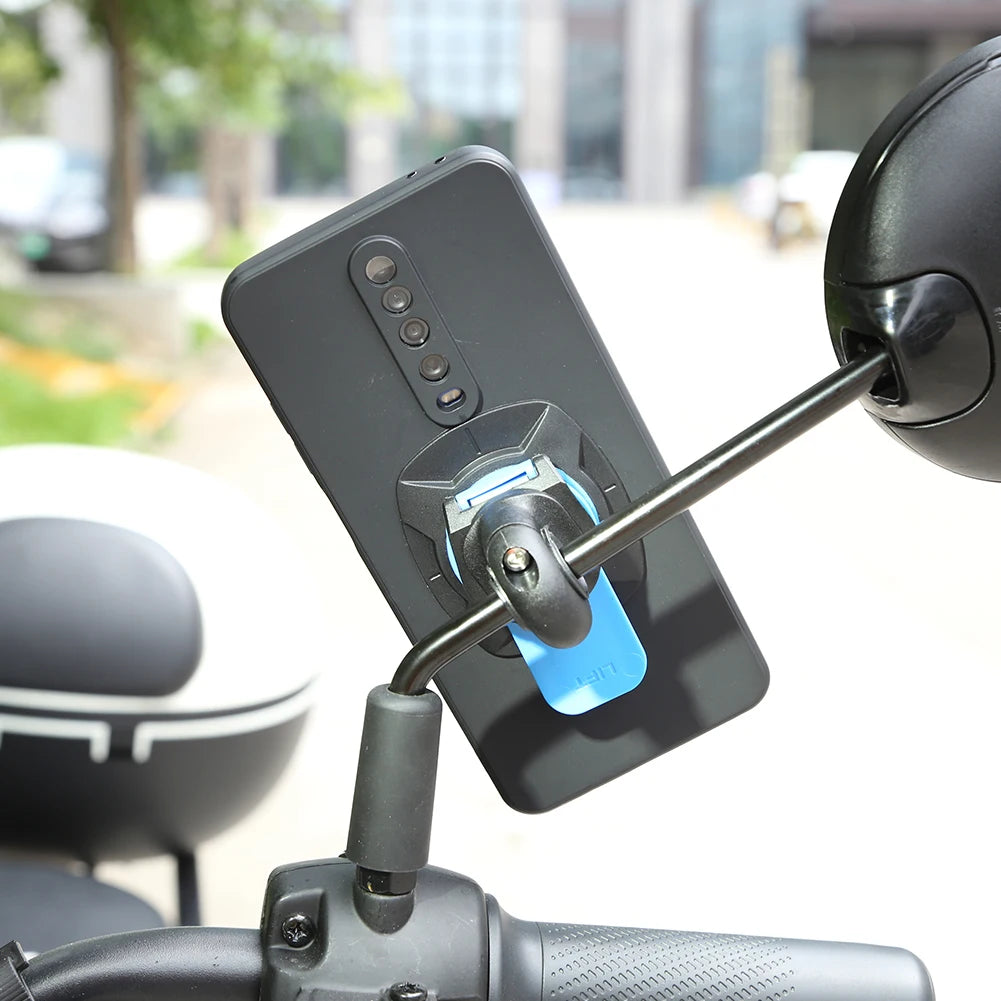 Universal Motorcycle Bike Phone Holder Stand Bicycle Phone Bike Holder 360° Rotatable Support Security Bracket Quick Release.