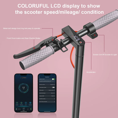 JUICEASE E1 Electric Scooter 36V 10.4Ah Battery 350W Motor 25KM Range 31KM/h Speed Foldable Design Smart APP Control EU Stock.