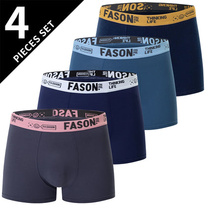 4/10-teilige Herren-Boxershorts für vier Jahreszeiten, Schwarz, modisch, lässig, Basic, vielseitig, Unterwäsche, Übergröße, Jugend-Sport-Basisshorts