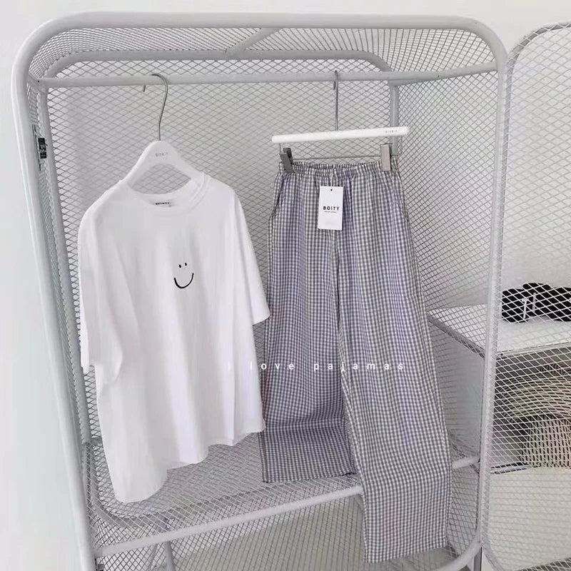 Sommer Neue Damen Pyjamas Loungewear Sets Beliebte Frühling und Herbst Kurzarm Loungewear Weibliche Student Nachtwäsche Loungewear.